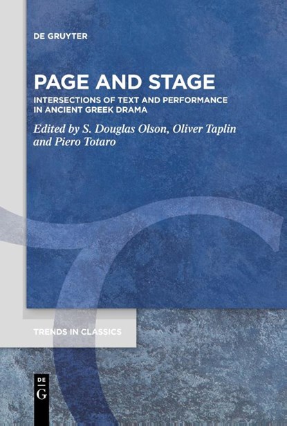 Page and Stage, Stuart Douglas Olson ; Oliver Taplin ; Piero Totaro - Paperback - 9783112215371