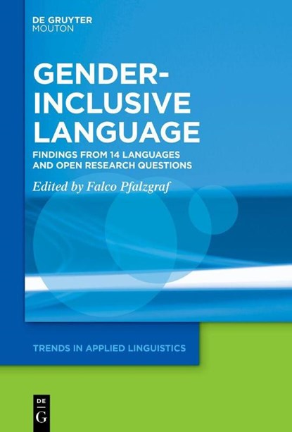 Gender-Inclusive Language, Falco Pfalzgraf - Gebonden - 9783119149211
