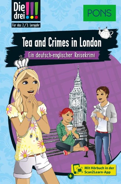 PONS Die Drei !!! - Tea and Crimes in London, Kari Erlhoff - Paperback - 9783120101628