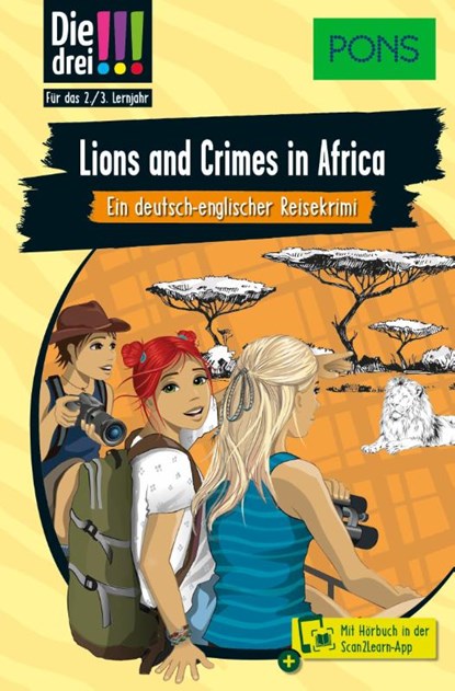 PONS Die Drei !!! Lions and Crimes in Africa, Kirsten Vogel - Paperback - 9783120101642