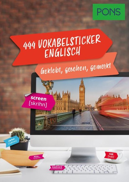 PONS 444 Vokabelsticker Englisch, niet bekend - Paperback - 9783125162914