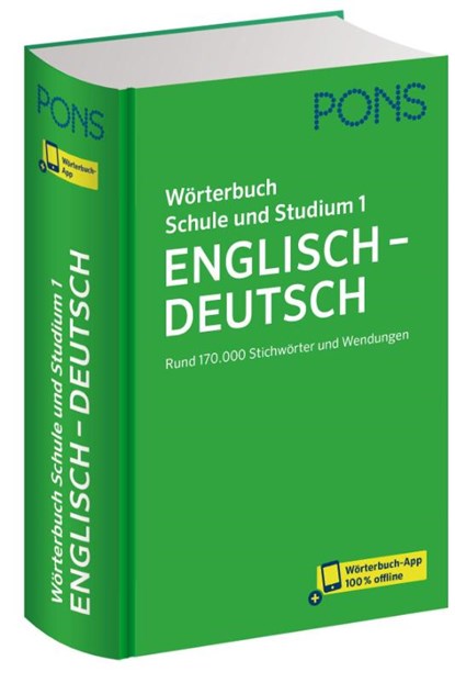 PONS Wörterbuch Schule und Studium Englisch - Deutsch, Band 1, niet bekend - Gebonden - 9783125164185