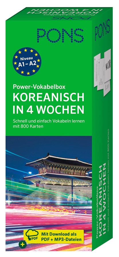PONS Power-Vokabelbox Koreanisch in 4 Wochen, niet bekend - Paperback - 9783125624771