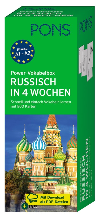 PONS Power-Vokabelbox Russisch in 4 Wochen, niet bekend - Paperback - 9783125624795