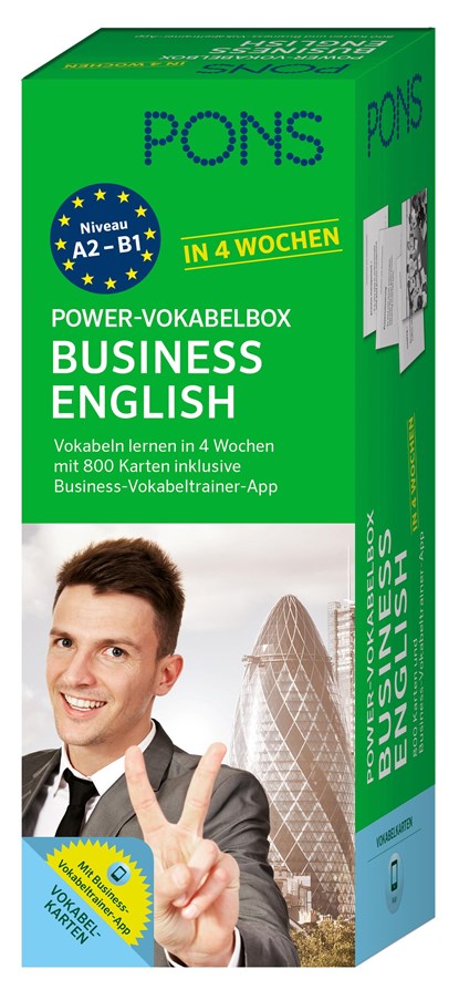 PONS Power-Vokabelbox Business English in 4 Wochen, niet bekend - Losbladig - 9783125627222