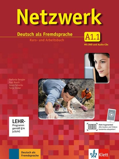 Netzwerk A1 in Teilbänden - Kurs- und Arbeitsbuch, Teil 1 mit 2 Audio-CDs und DVD, Helen Schmitz ; Stefanie Dengler ; Tanja Mayr-Sieber ; Theo Scherling - Paperback - 9783126061315