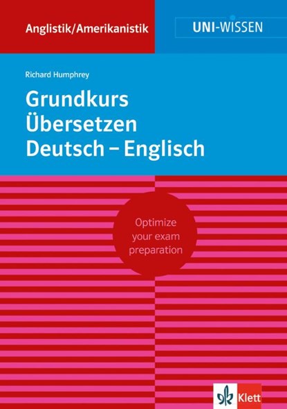 Grundkurs Übersetzen Deutsch-Englisch, Richard Humphrey - Paperback - 9783129390306