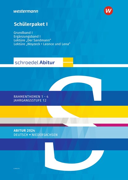 Schroedel Abitur. Deutsch. Schülerpaket I zum Abitur 2024. Für Niedersachsen, Jan J. Bakker ;  Dennis Strömsdörfer ;  Dieter Stüttgen ;  Angelika Welle ;  Peter Bekes ;  Karin Cohrs ;  Julian Eilmann ;  Falk Freyberg ;  Anne Matz ;  Heinrich Meißner ;  Peter Noss ;  Sascha Spolders - Paperback - 9783141690286
