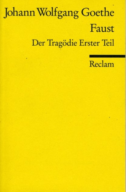Faust, Johann Wolfgang von Goethe - Paperback - 9783150000014