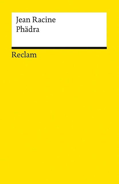 Phädra, Jean Racine - Paperback - 9783150000540