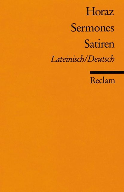 Sermones / Satiren, Horaz - Paperback - 9783150004319
