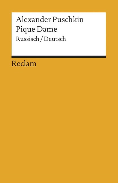 Pique Dame. Russisch/Deutsch, Alexander Puschkin - Paperback - 9783150016138