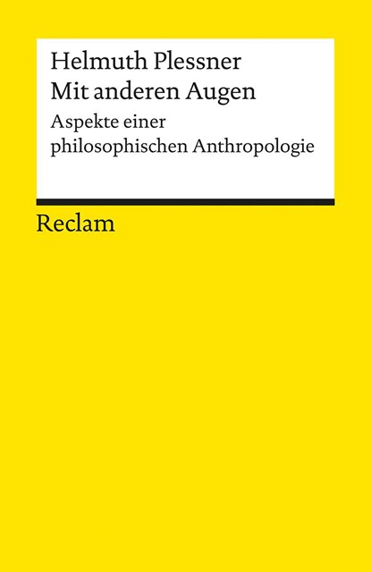 Mit anderen Augen, Helmuth Plessner - Paperback - 9783150078860