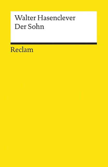Der Sohn, Walter Hasenclever - Paperback - 9783150089781