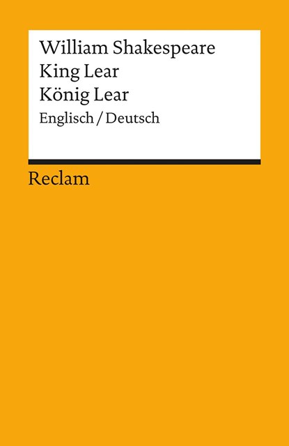 König Lear / King Lear, William Shakespeare - Paperback - 9783150094440