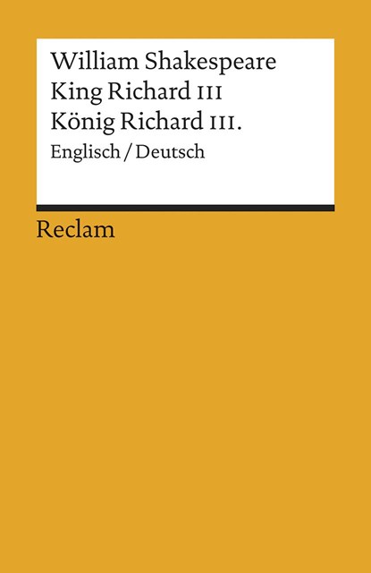 King Richard III, William Shakespeare - Paperback - 9783150098813
