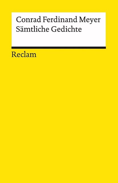 Sämtliche Gedichte, Conrad Ferdinand Meyer - Paperback - 9783150098851