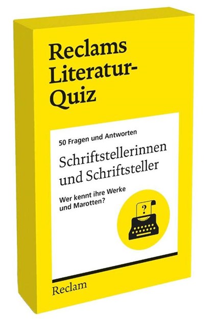Schriftstellerinnen und Schriftsteller. Wer kennt ihre Werke und Marotten? 50 Fragen und Antworten für Büchermenschen, Manfred Orlick - Paperback - 9783150116005