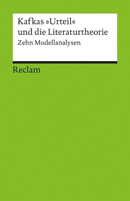Kafkas 'Urteil' und die Literaturtheorie, Oliver Jahraus ; Stefan Neuhaus - Paperback - 9783150176368