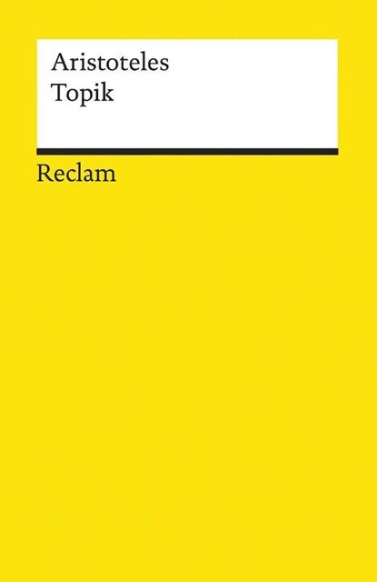 Topik, Aristoteles - Paperback - 9783150183373