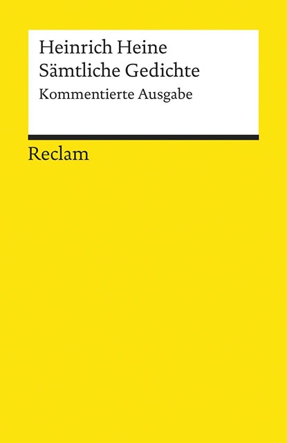 Sämtliche Gedichte, Heinrich Heine - Paperback - 9783150183946