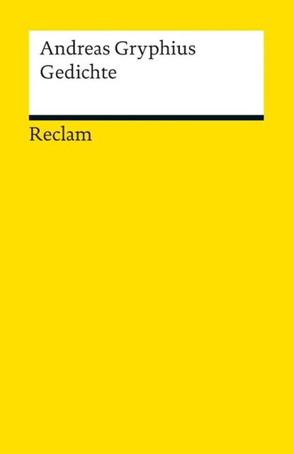 Gedichte, Andreas Gryphius - Paperback - 9783150185612