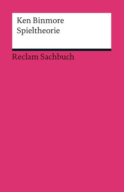 Spieltheorie, Ken Binmore - Paperback - 9783150185902