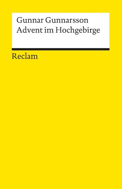 Advent im Hochgebirge, Gunnar Gunnarsson - Paperback - 9783150186336