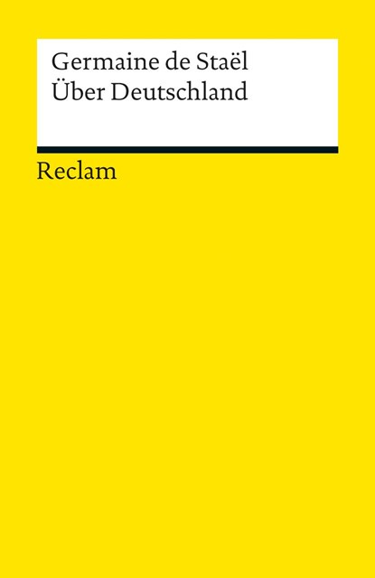 Über Deutschland, Germaine de Staël - Paperback - 9783150190920