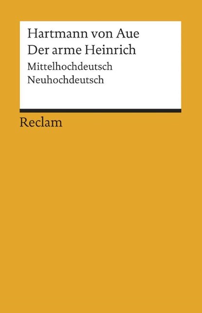 Der arme Heinrich, Hartmann von Aue - Paperback - 9783150191316