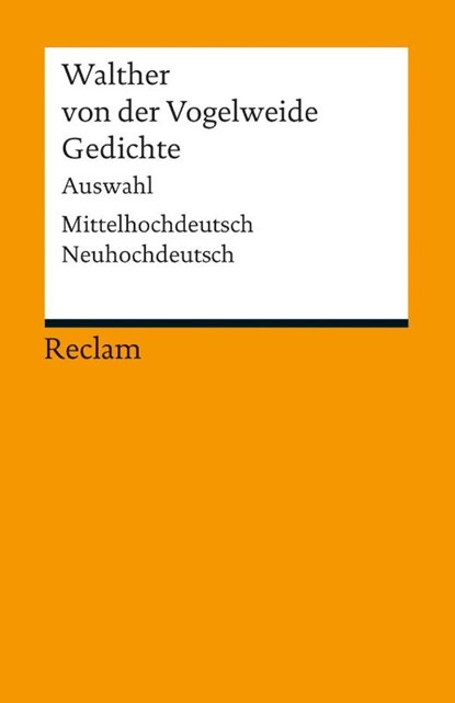 Gedichte, Walther von der Vogelweide - Paperback - 9783150191323