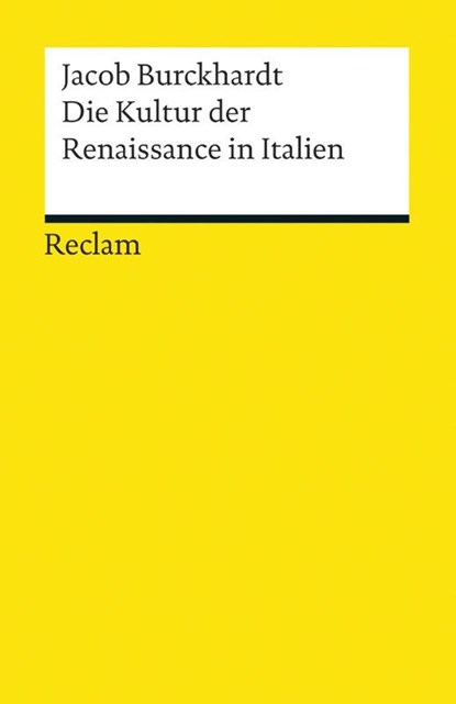 Die Kultur der Renaissance in Italien, Jacob Burckhardt - Paperback - 9783150192009
