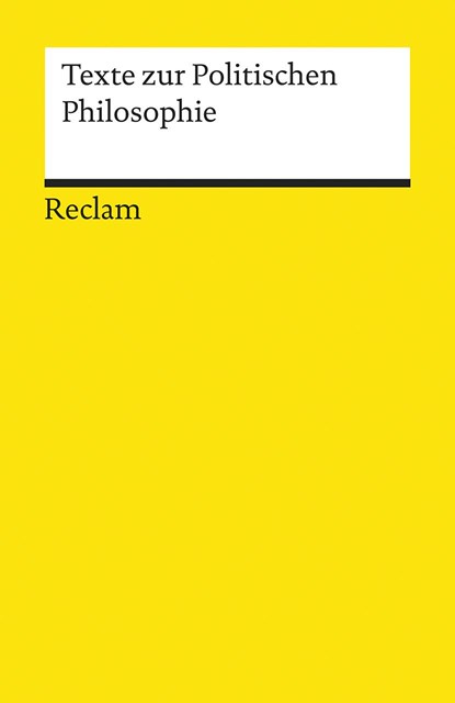 Texte zur Politischen Philosophie, Marcel van Ackeren - Paperback - 9783150192672