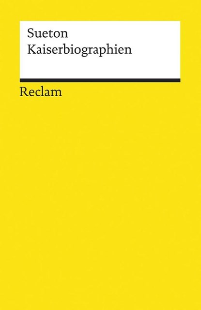 Kaiserbiographien, Sueton - Paperback - 9783150192849