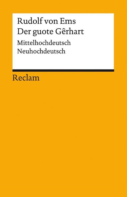 Der guote Gêrhart / Der gute Gerhart, Rudolf von Ems - Paperback - 9783150195895