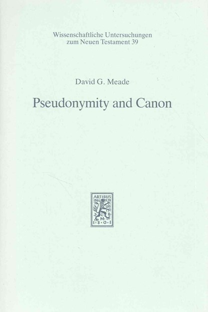 Pseudonymity and Canon, David G. Meade - Gebonden - 9783161450440