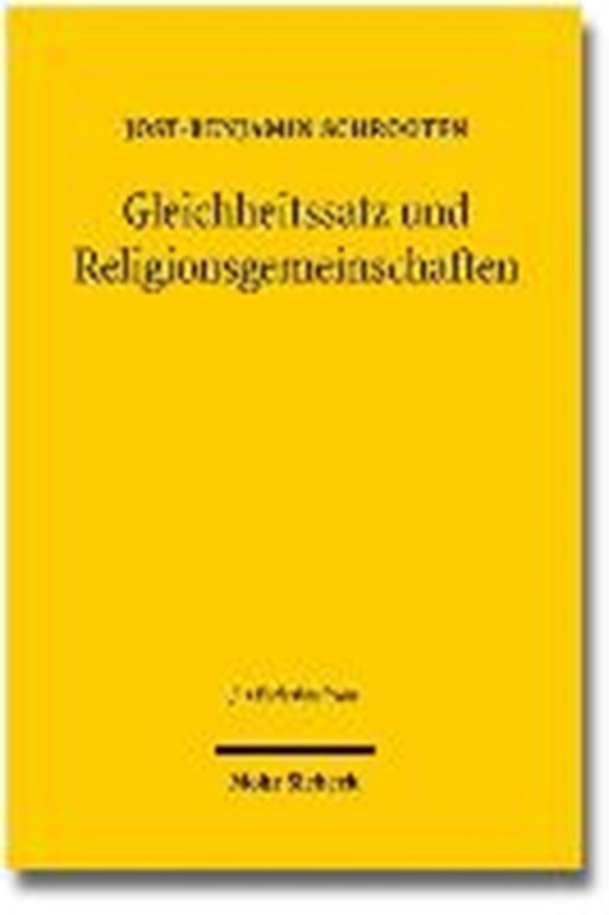 Schrooten, J: Gleichheitssatz und Religionsgemeinschaften