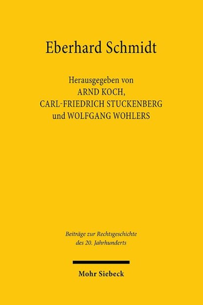 Eberhard Schmidt, Arnd Koch ; Carl-Friedrich Stuckenberg ; Wolfgang Wohlers - Gebonden - 9783161621536