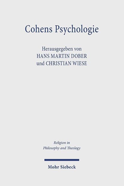 Cohens Psychologie, Christian Wiese ; Hans Martin Dober - Paperback - 9783161638886
