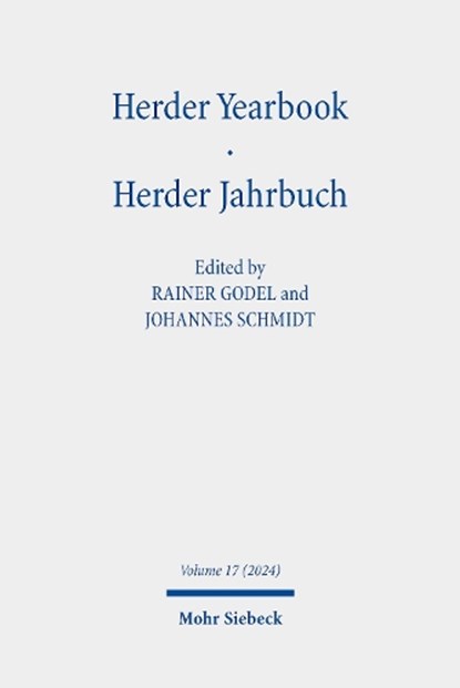 Herder Yearbook / Herder Jahrbuch, Rainer Godel ; Johannes Schmidt - Paperback - 9783161641527
