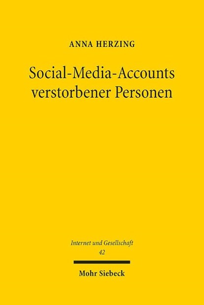 Social-Media-Accounts verstorbener Personen, Anna Herzing - Paperback - 9783161645761