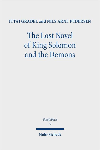 The Lost Novel of King Solomon and the Demons, Nils Arne Pedersen ; Ittai Gradel - Gebonden - 9783162000668