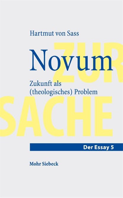 Novum, Hartmut Von Sass - Paperback - 9783162001771