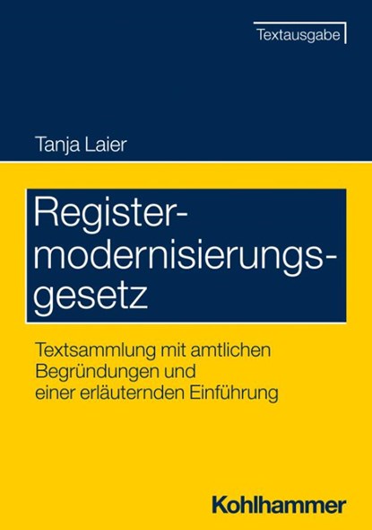 Registermodernisierungsgesetz, Tanja Laier - Paperback - 9783170425286