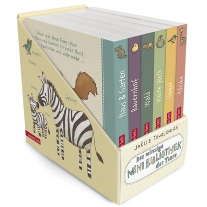 Die winzige Mini-Bibliothek der Tiere (Die Mini-Bibliothek der Wörter, Bd.), Joëlle Tourlonias - Gebonden - 9783219120332