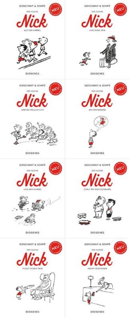 PickNick 3 Set (8 x 1 Exemplar), René Goscinny ; Jean-Jacques Sempé - Paperback - 9783257251203