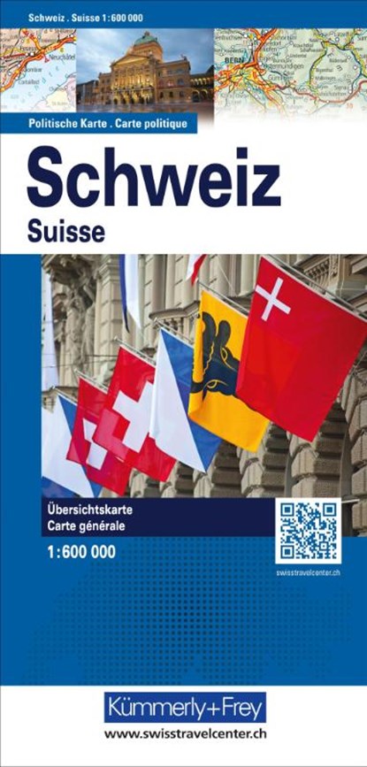 Kümmerly+Frey Schweiz, Karte politisch 1:600.000, Hallwag Kümmerly+Frey AG - Gebonden - 9783259001721