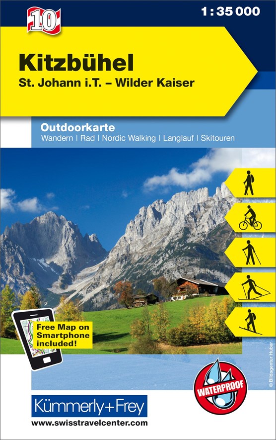 KuF Österreich Outdoorkarte 10 Kitzbühel 1 : 35 000