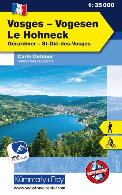 Vogesen - Le Honeck Nr. 04 Outdoorkarte 1:35 000, Hallwag Kümmerly+Frey AG - Gebonden - 9783259007488
