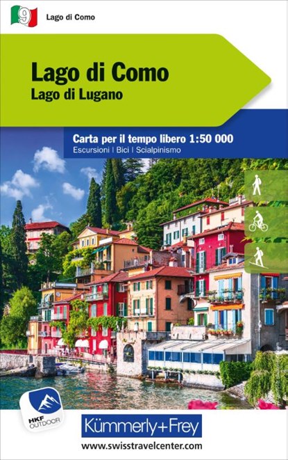 Kümmerly+Frey Outdoorkarte Lago di Como 1:50.000, Hallwag Kümmerly+Frey AG - Gebonden - 9783259007518